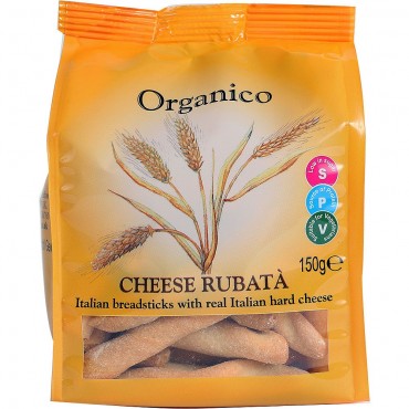 Organico Italian Breadsticks with Italian Hard Cheese 150g